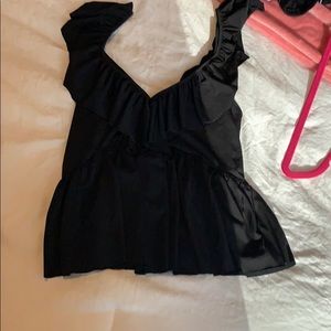 Zara ruffle tank top